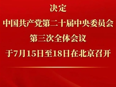 中共中央政治局召开会议讨论拟提请二十届三中全会审议的文件